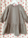 Kjole  1920 /  Organic cotton army-old rose