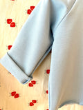 Raglan sweatshirt lyseblå