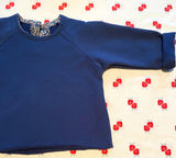 Raglan sweatshirt marine