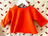 Raglan sweatshirt orange