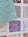 Sengetæppe / 20 shades of blue/ Mål: 0,95x 1,15m
