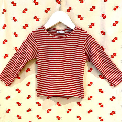 Mini Stripe grey-red