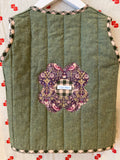 Quiltede vest/ Strawberry Thief vintage