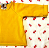 Raglan sweatshirt mustard